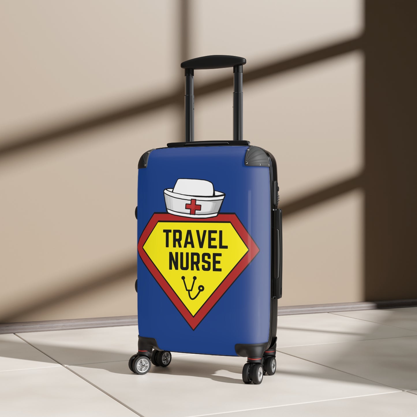 Travel Nurse Suitcase - Dark Blue