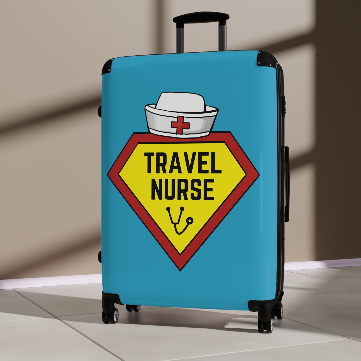 Travel Nurse Suitcase - Turquoise