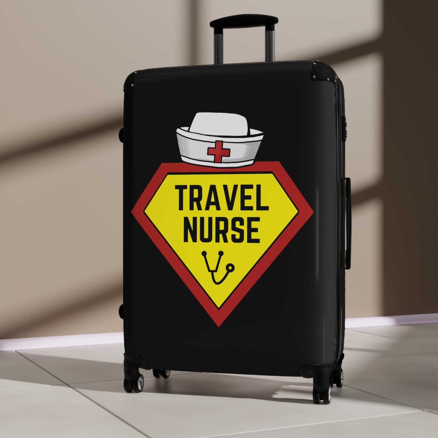Travel Nurse Suitcase - Black