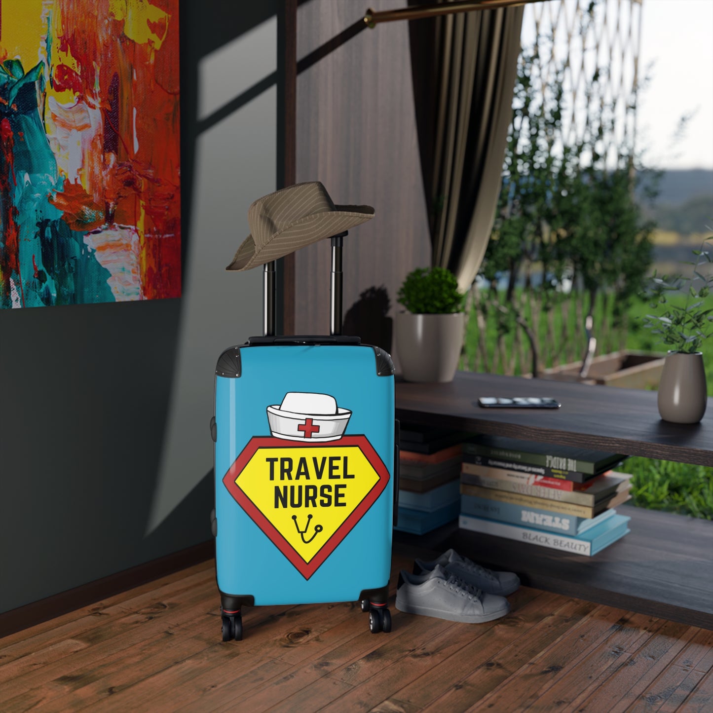 Travel Nurse Suitcase - Turquoise