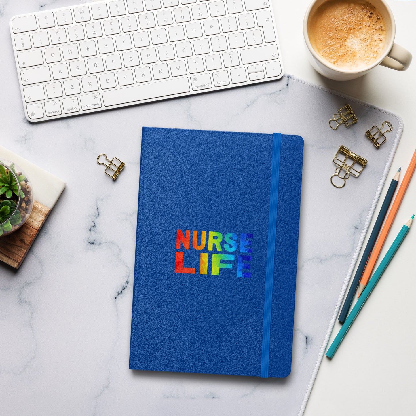 Nurse Life Pride Hardcover bound notebook