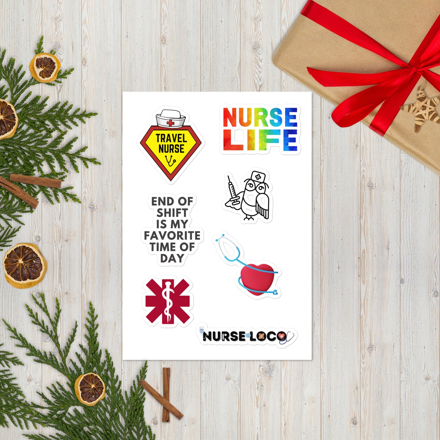 Nurse Loco Sticker sheet