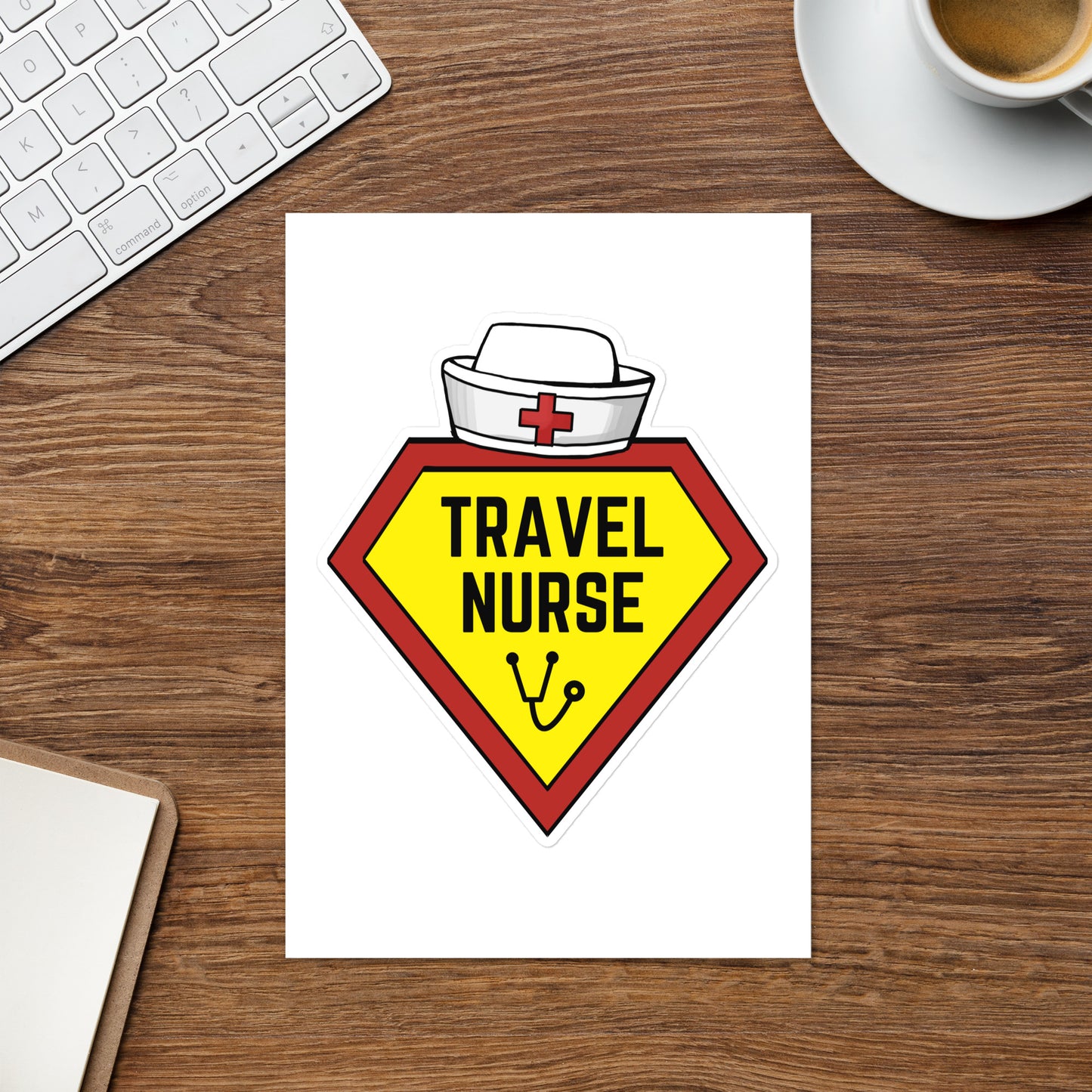 Travel Nurse Hero Sticker sheet
