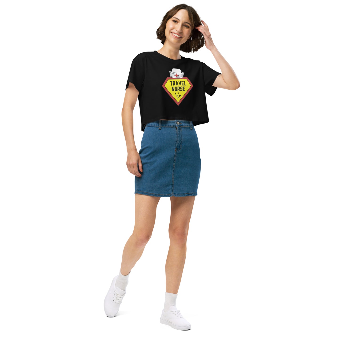 Travel Nurse Hero Women’s crop top