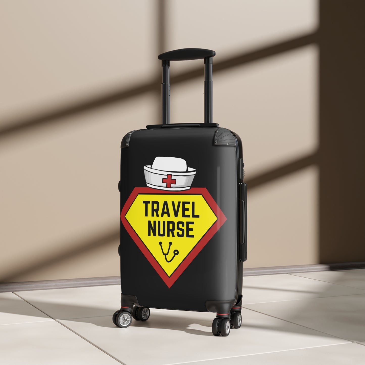 Travel Nurse Suitcase - Black