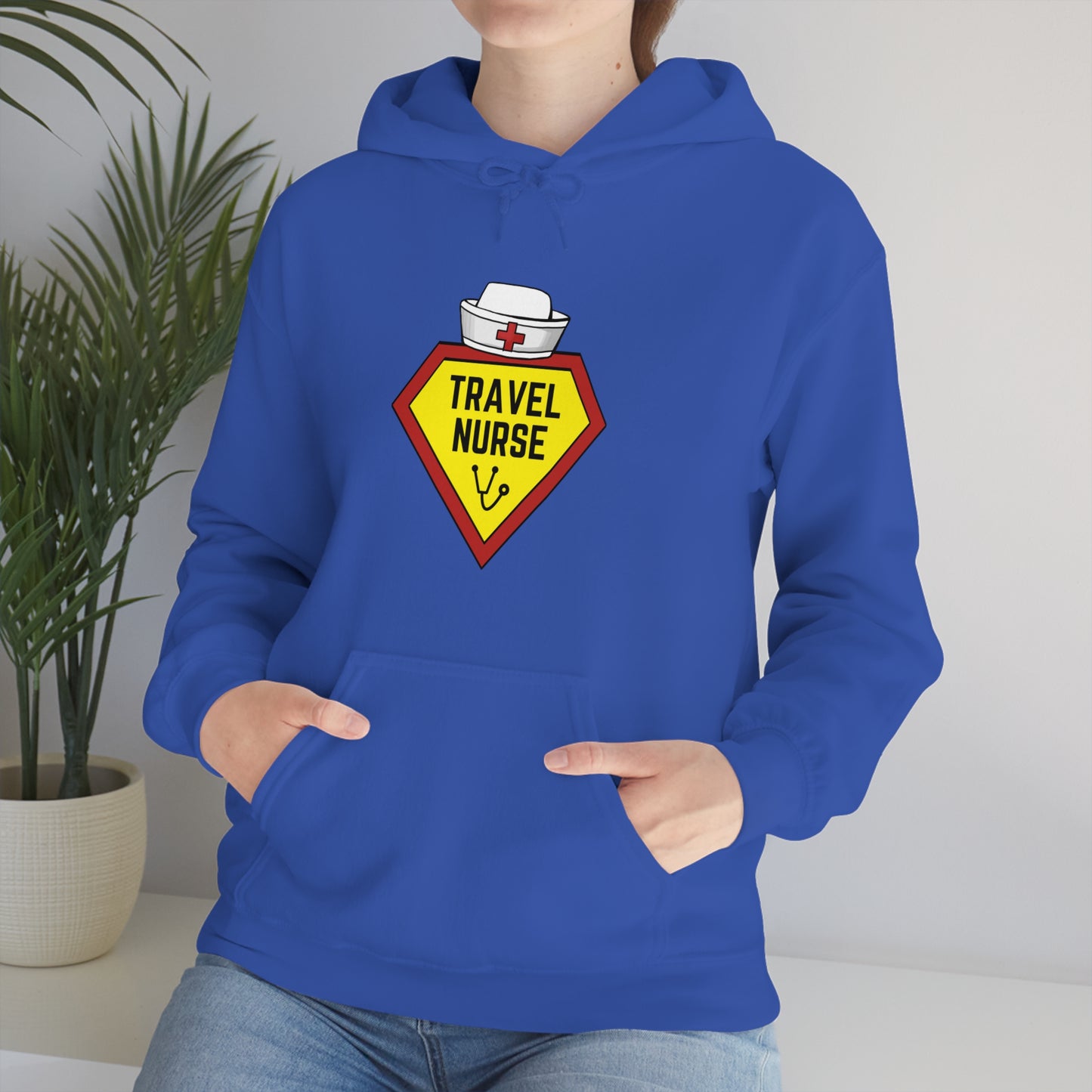 Travel Nurse Hero Unisex Heavy Blend™ Hooded Sweatshirt