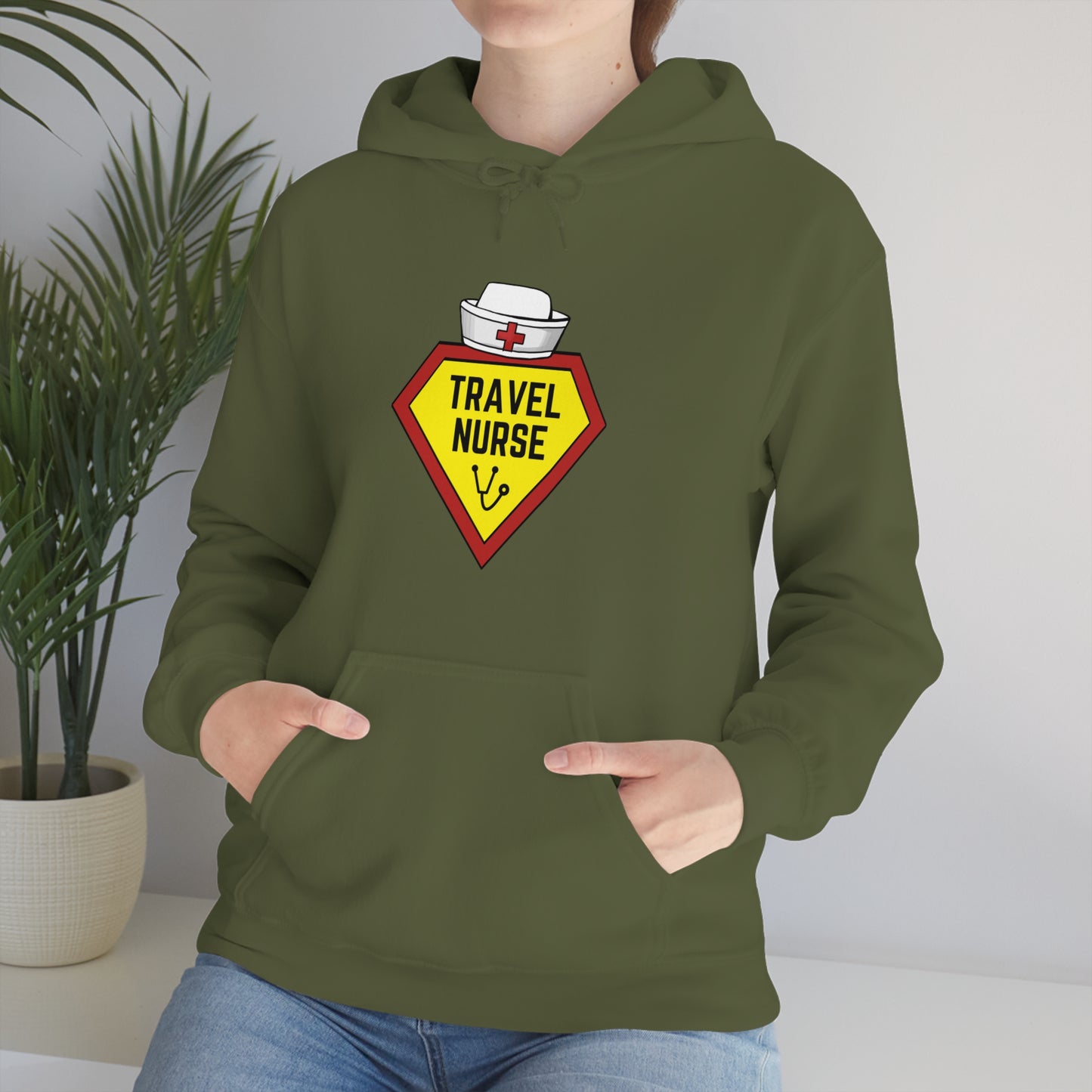 Travel Nurse Hero Unisex Heavy Blend™ Hooded Sweatshirt