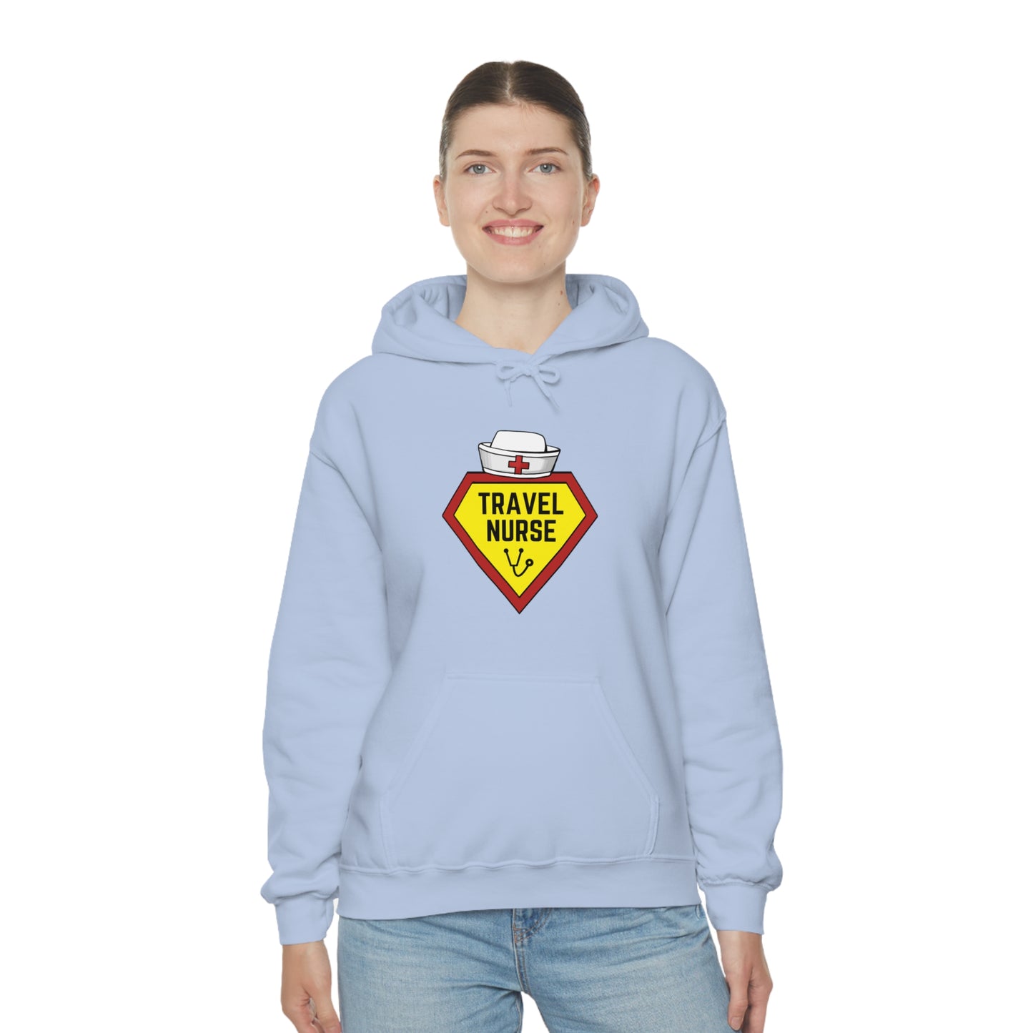 Travel Nurse Hero Unisex Heavy Blend™ Hooded Sweatshirt