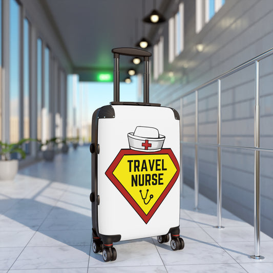 Travel Nurse Suitcase - White