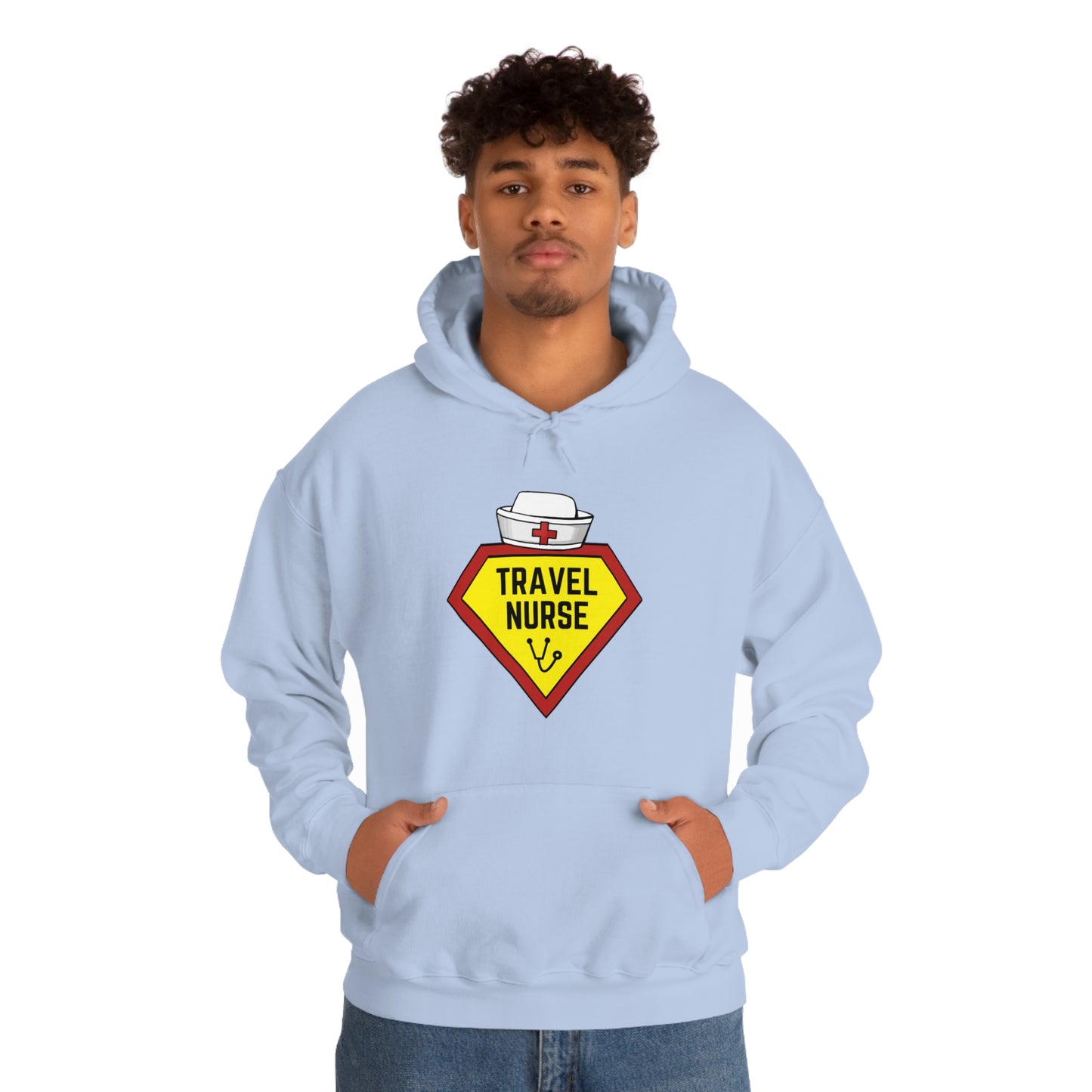 Travel Nurse Hero Unisex Heavy Blend™ Hooded Sweatshirt