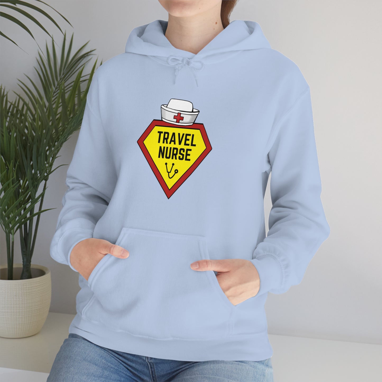 Travel Nurse Hero Unisex Heavy Blend™ Hooded Sweatshirt