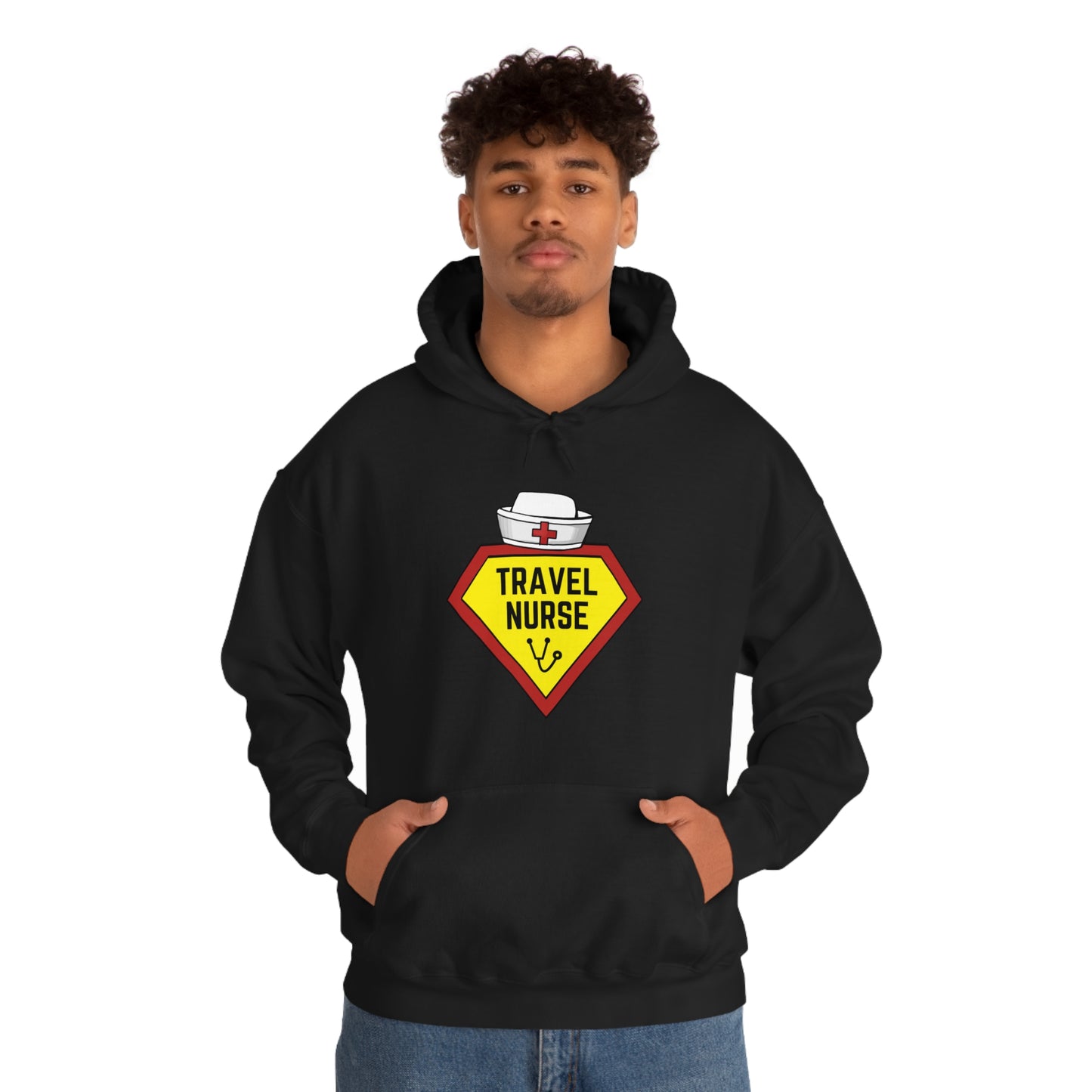 Travel Nurse Hero Unisex Heavy Blend™ Hooded Sweatshirt