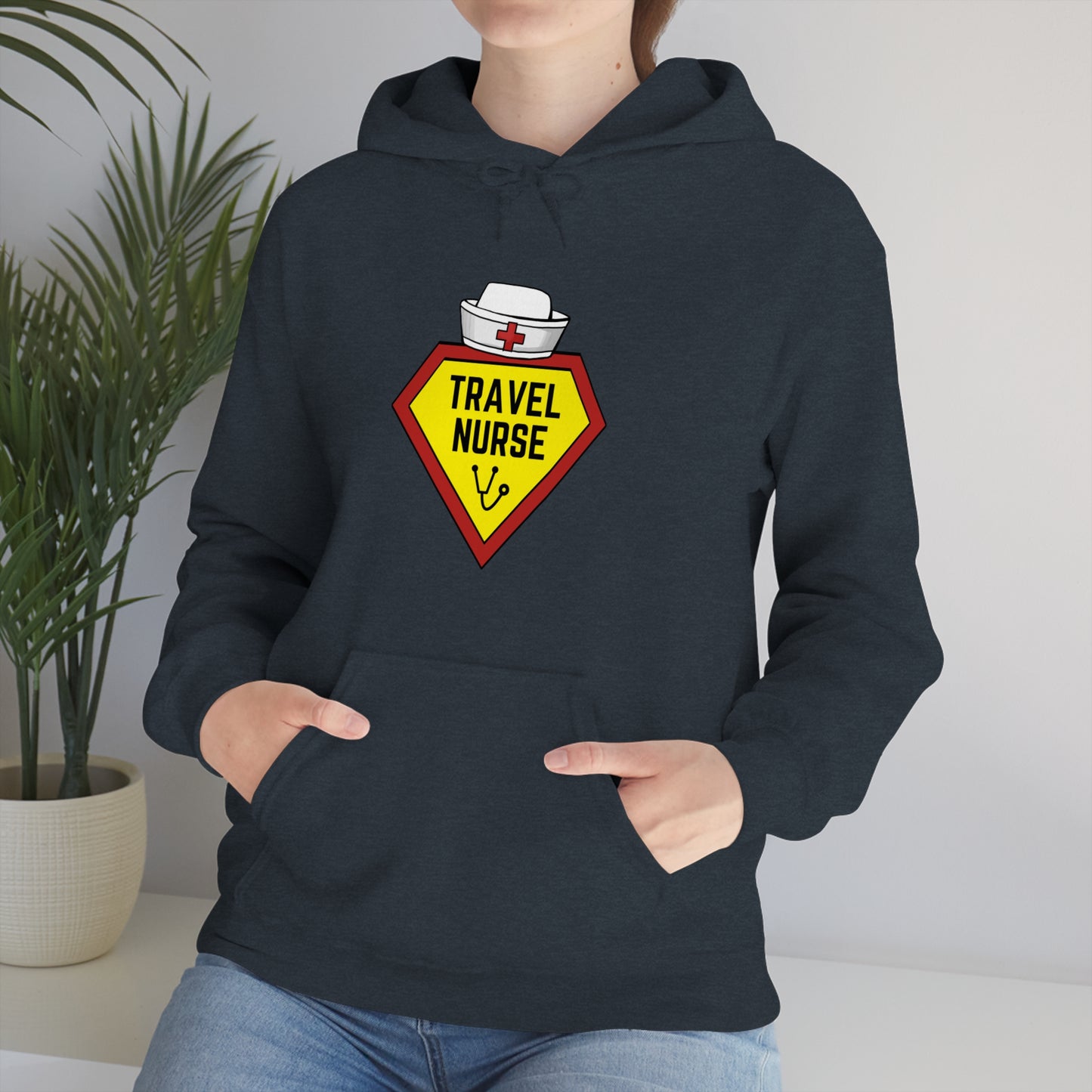 Travel Nurse Hero Unisex Heavy Blend™ Hooded Sweatshirt