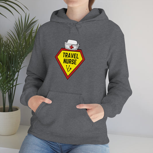 Travel Nurse Hero Unisex Heavy Blend™ Hooded Sweatshirt