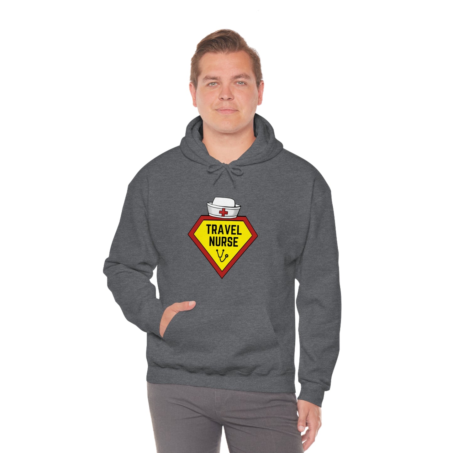 Travel Nurse Hero Unisex Heavy Blend™ Hooded Sweatshirt
