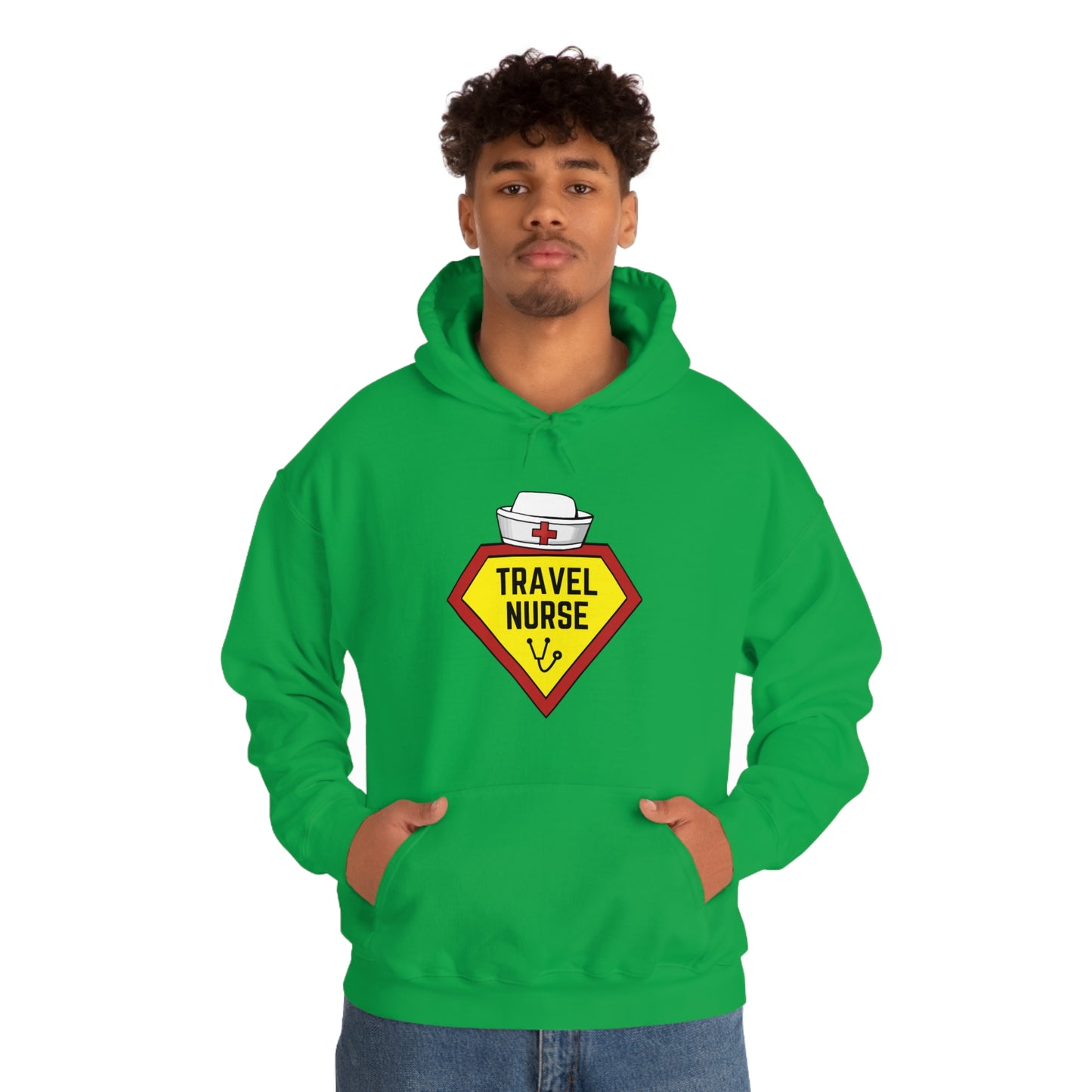 Travel Nurse Hero Unisex Heavy Blend™ Hooded Sweatshirt