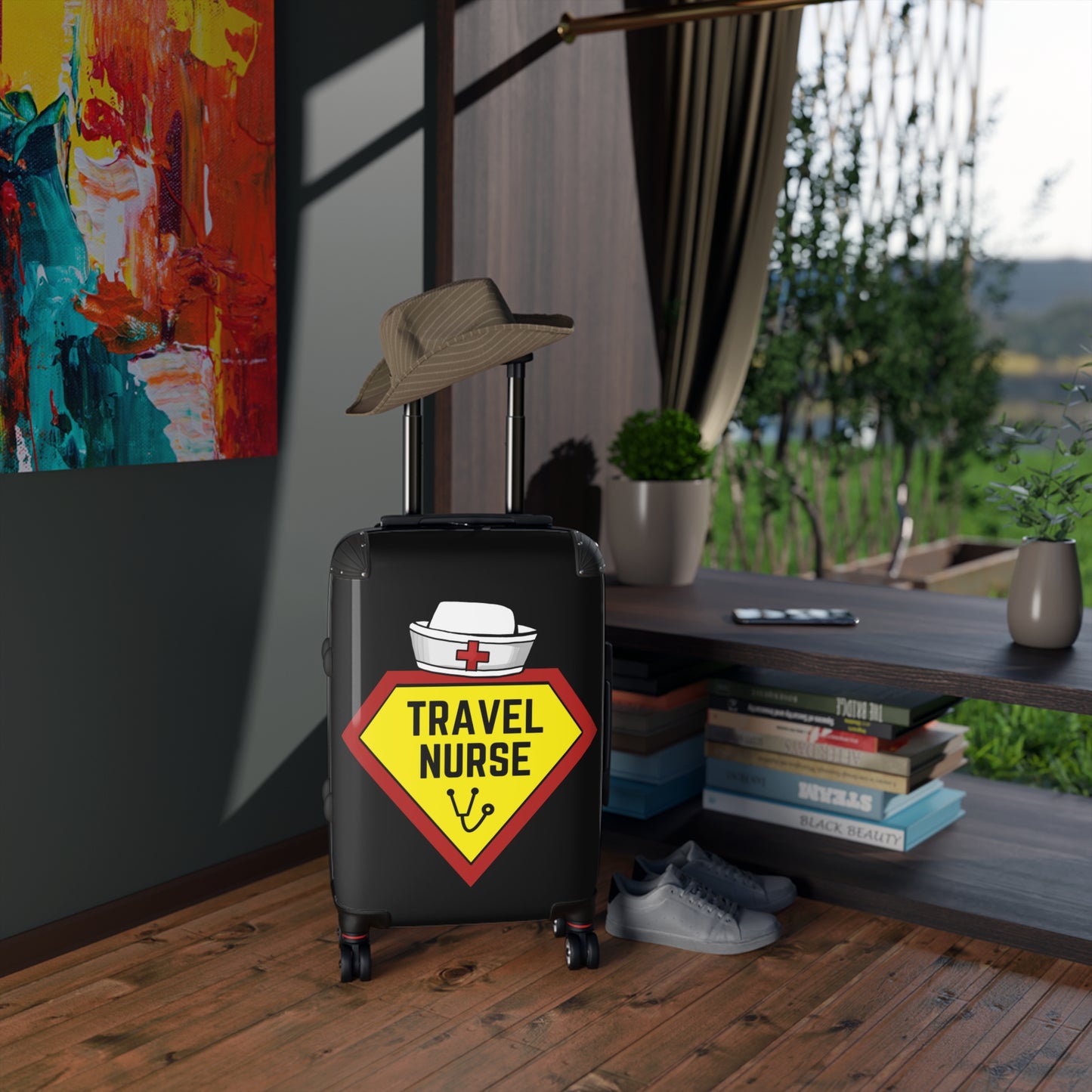 Travel Nurse Suitcase - Black