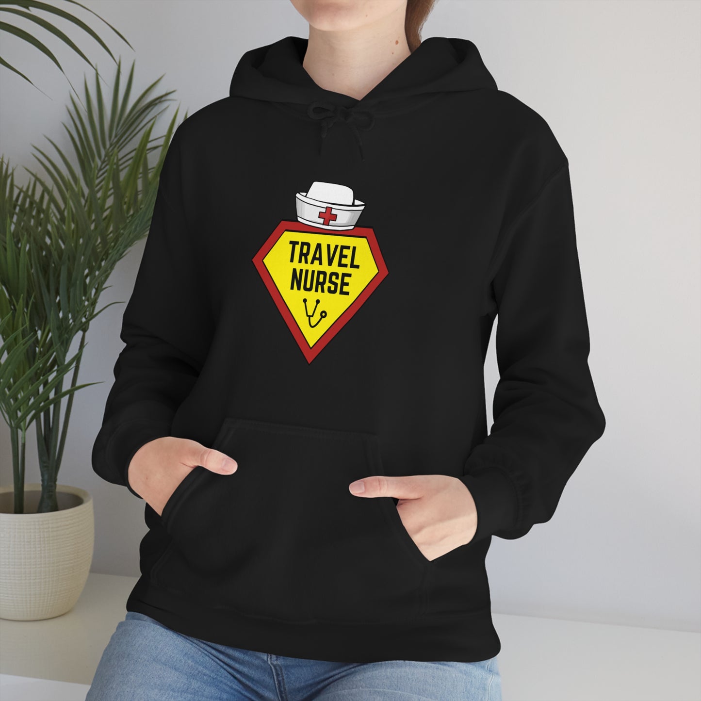 Travel Nurse Hero Unisex Heavy Blend™ Hooded Sweatshirt