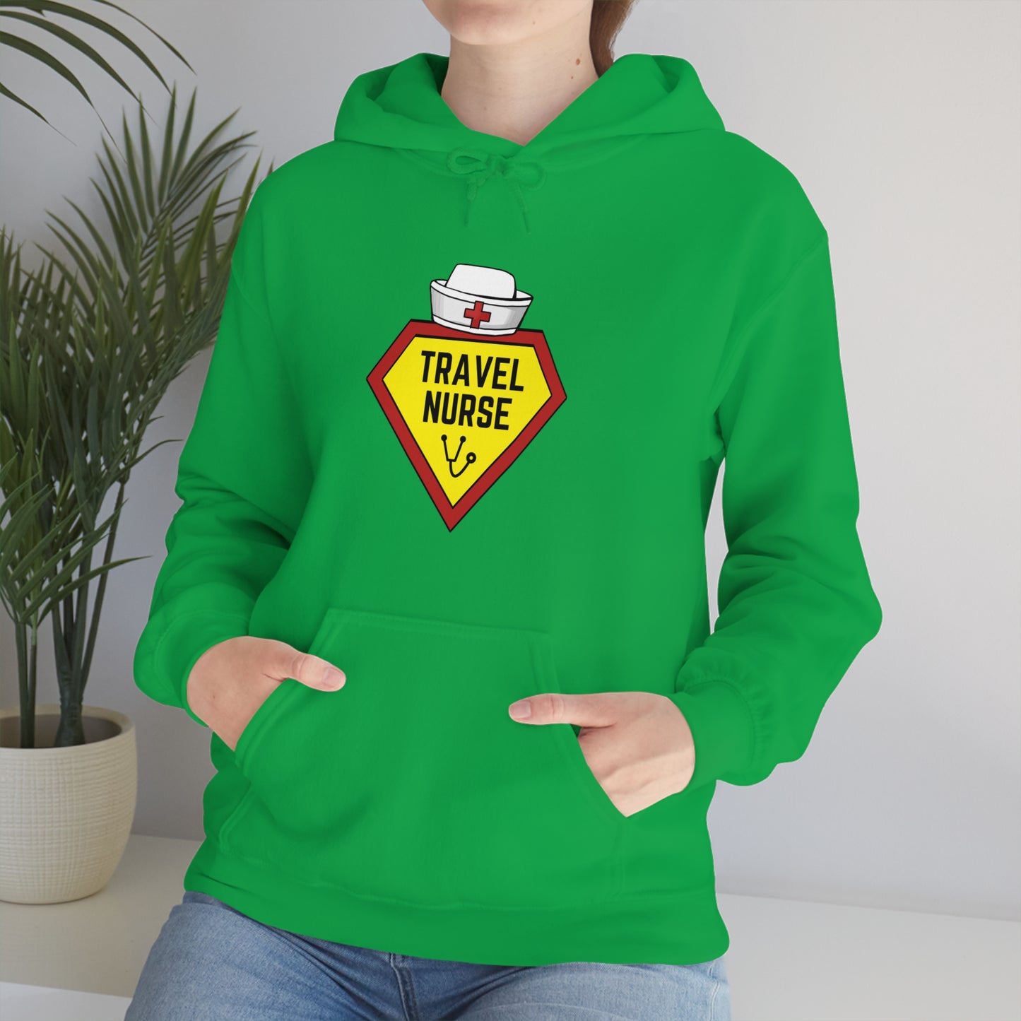 Travel Nurse Hero Unisex Heavy Blend™ Hooded Sweatshirt