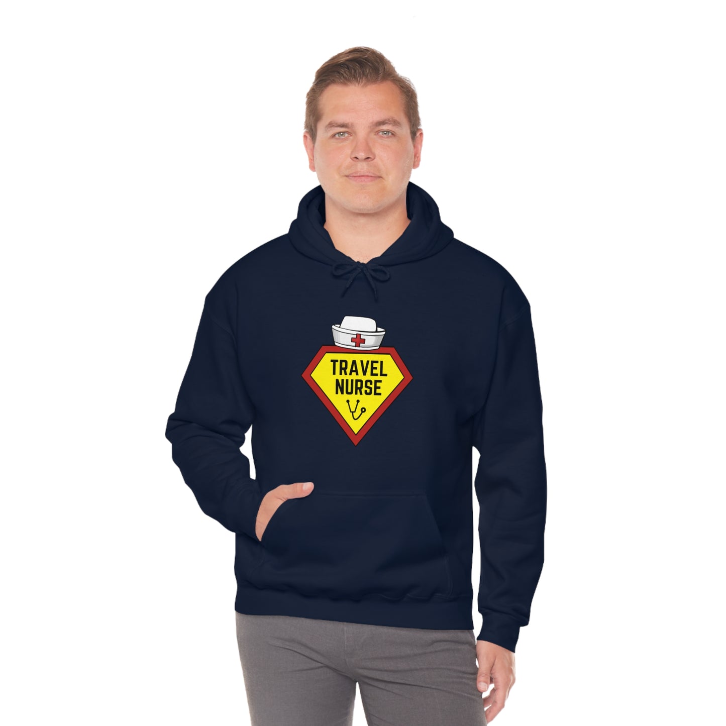 Travel Nurse Hero Unisex Heavy Blend™ Hooded Sweatshirt