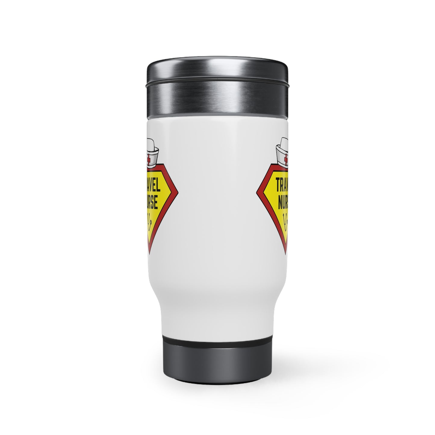 Travel Nurse Stainless Steel Travel Mug with Handle, 14oz