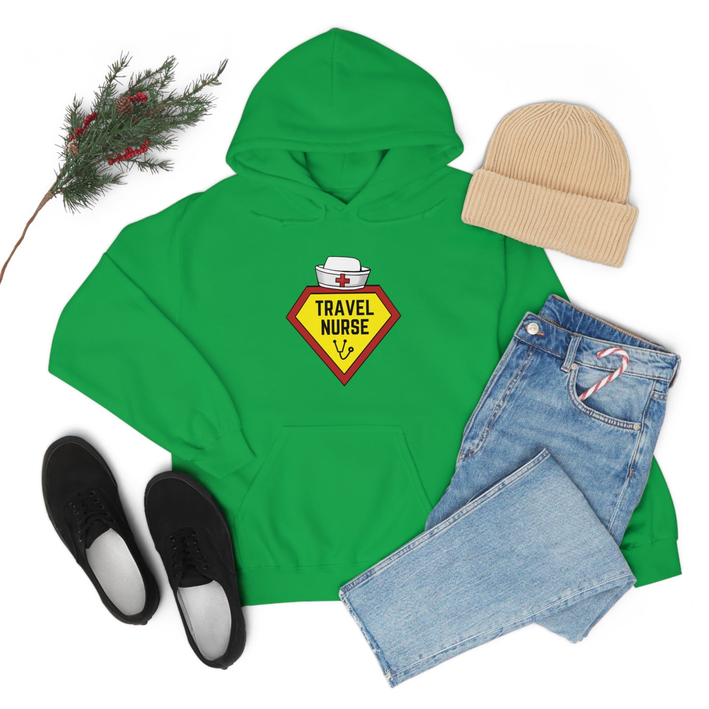Travel Nurse Hero Unisex Heavy Blend™ Hooded Sweatshirt