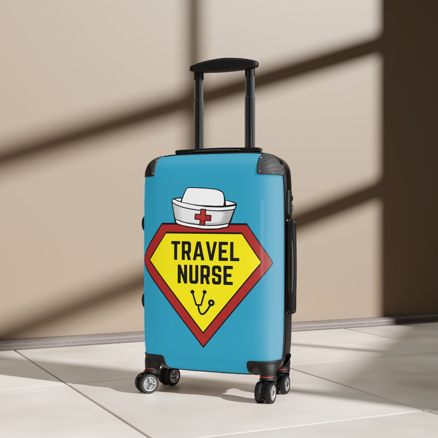 Travel Nurse Suitcase - Turquoise
