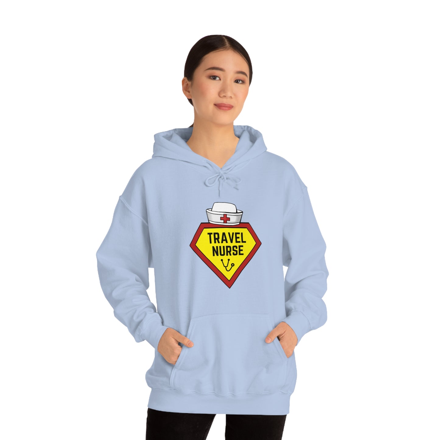 Travel Nurse Hero Unisex Heavy Blend™ Hooded Sweatshirt