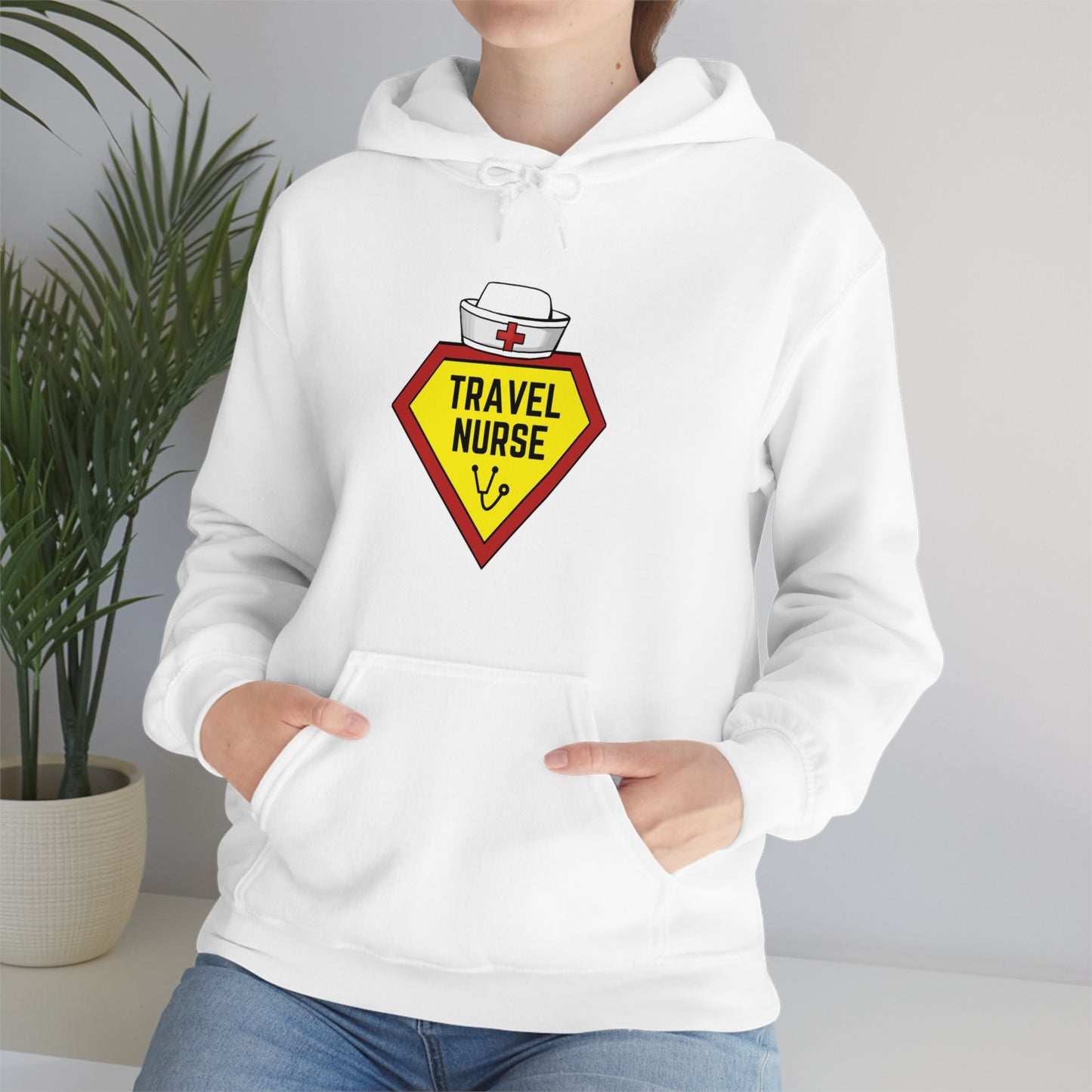 Travel Nurse Hero Unisex Heavy Blend™ Hooded Sweatshirt