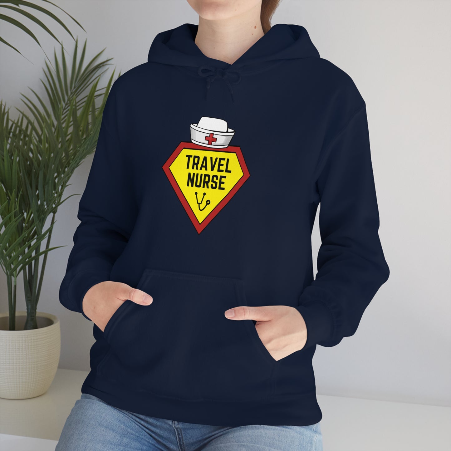 Travel Nurse Hero Unisex Heavy Blend™ Hooded Sweatshirt