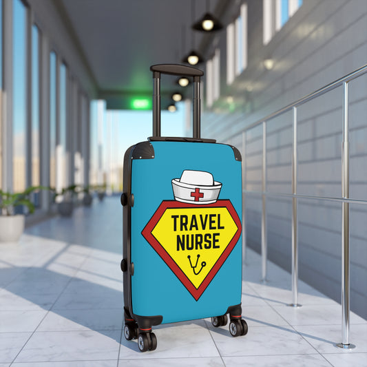 Travel Nurse Suitcase - Turquoise