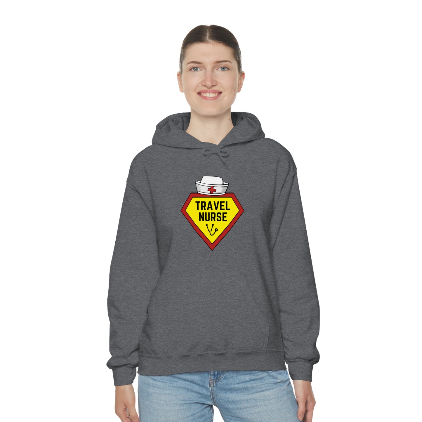 Travel Nurse Hero Unisex Heavy Blend™ Hooded Sweatshirt