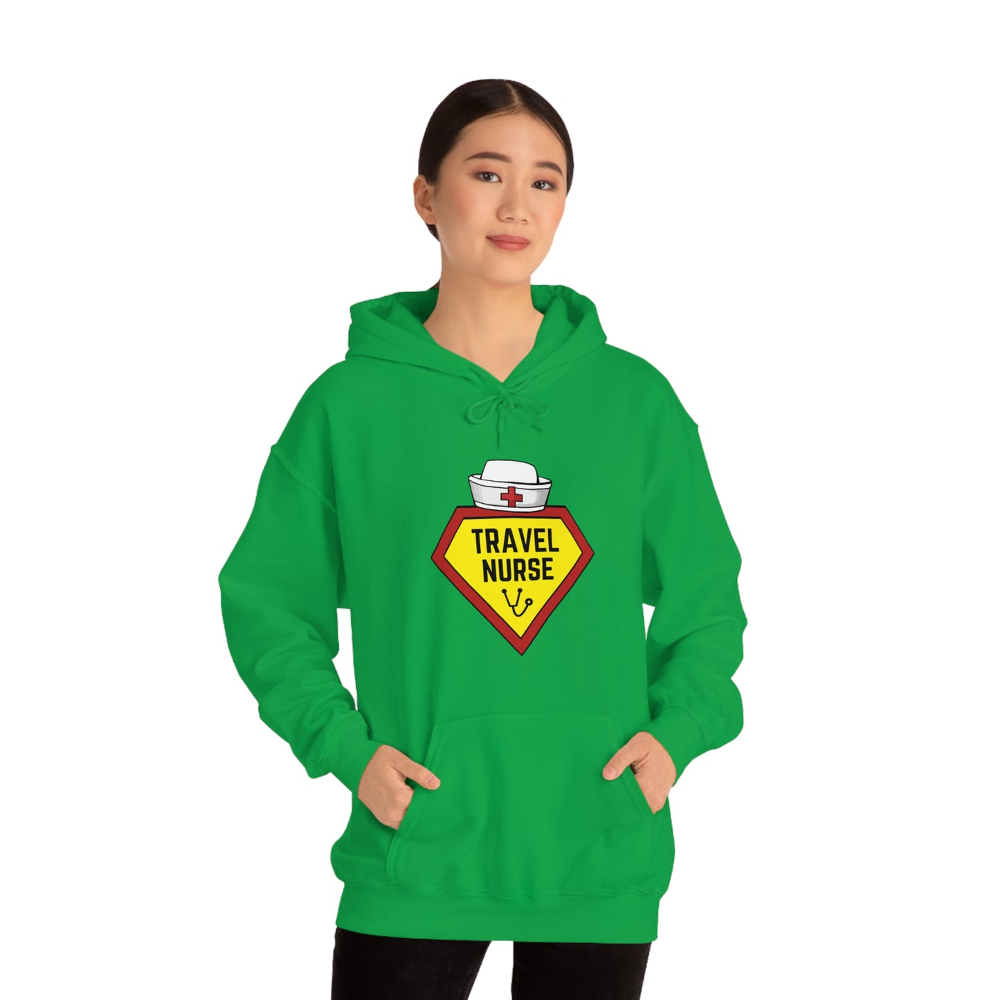 Travel Nurse Hero Unisex Heavy Blend™ Hooded Sweatshirt