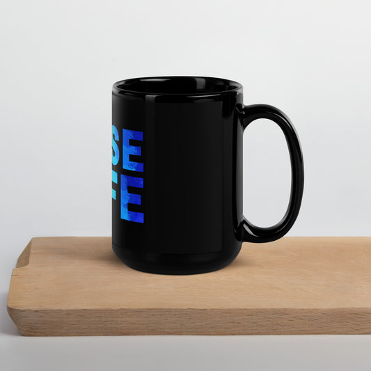 Nurse Life Black Glossy Mug