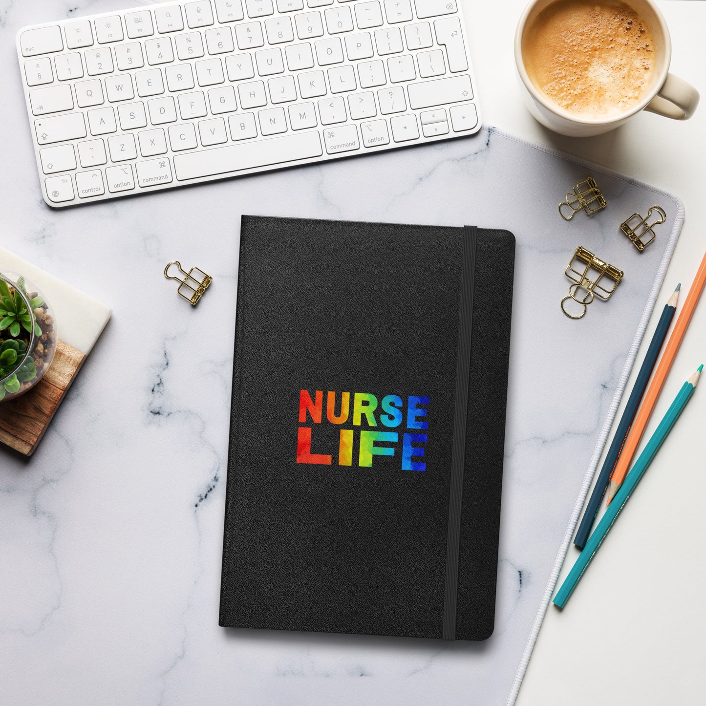 Nurse Life Pride Hardcover bound notebook