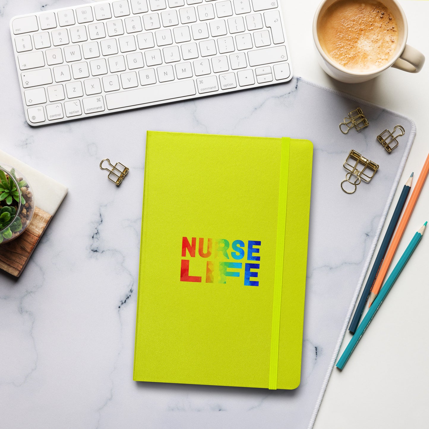 Nurse Life Pride Hardcover bound notebook