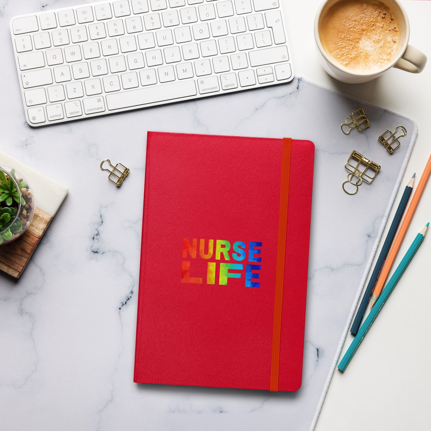 Nurse Life Pride Hardcover bound notebook