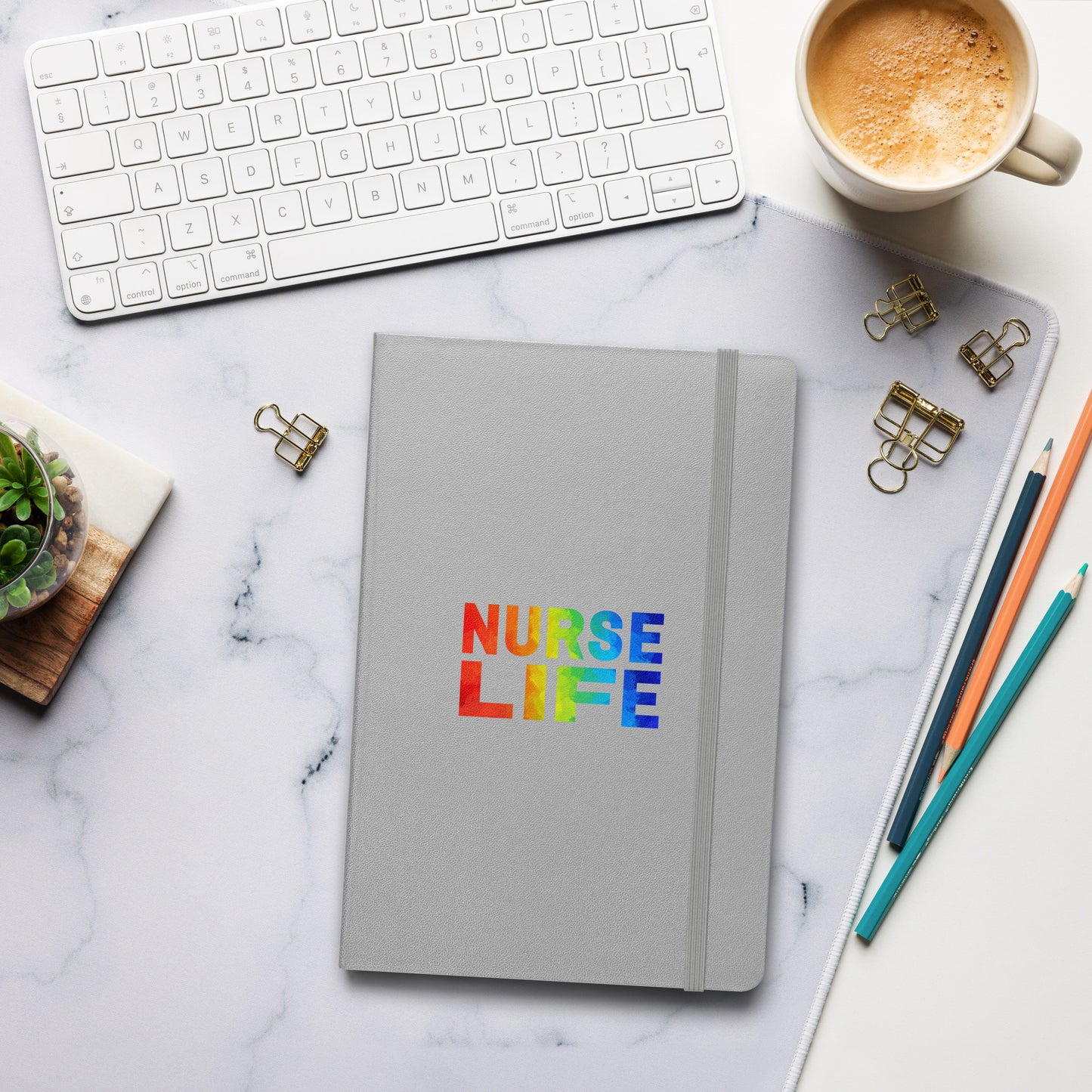 Nurse Life Pride Hardcover bound notebook